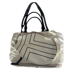 Tory Burch Sport Elegant Navy and White Women's Tennis Travel Bag